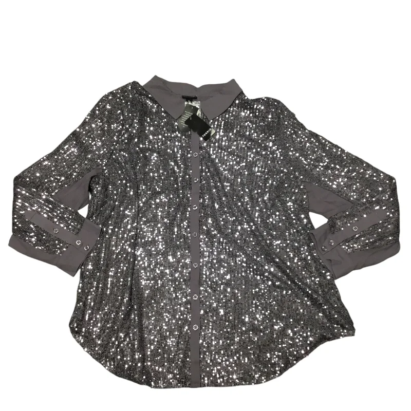 Top Long Sleeve By Torrid In Grey, Size: 3x