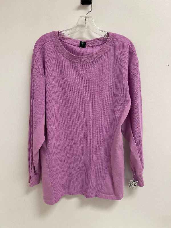 Top Long Sleeve By Wild Fable In Purple, Size: M