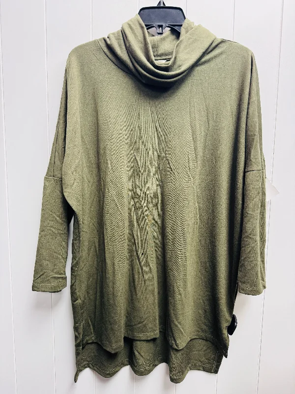 Tunic Long Sleeve By Caslon In Green, Size: M